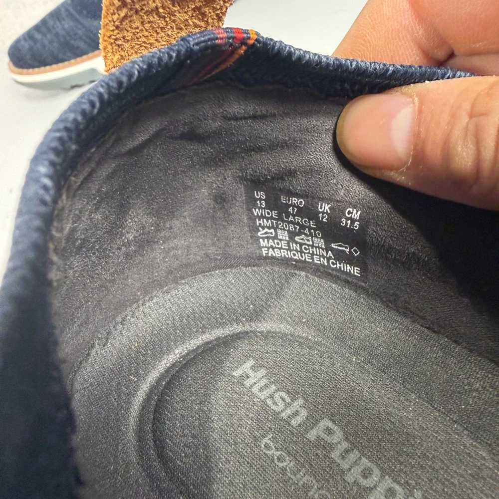 Hush Puppies‎ Men's Expert  Knit Wing Tip Size 13 Blue